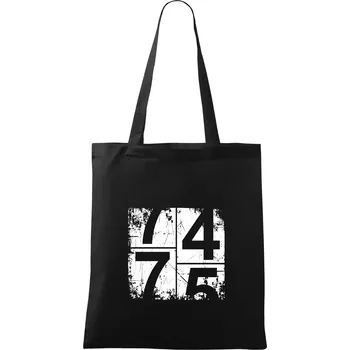 Tachometr 75 - Taška bavlněná - 42 x 38 cm ( Černá )