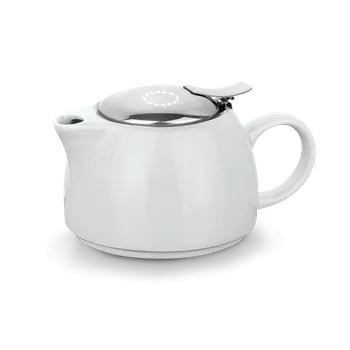 Konvice na čaj COLE. Porcelánová čajová souprava 2 v 1 TAMPONTISK (max. 1 barva, ∅ 25mm) 1 barva 1 VÍČKO LAHVE