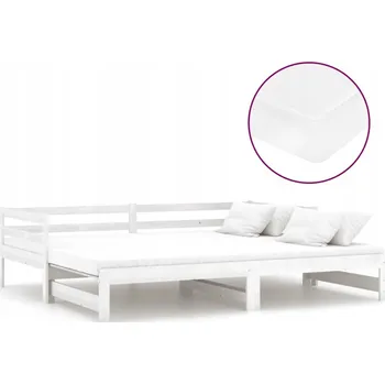 Postel Bílá pohovka/válenda z masivního borovicového dřeva 203x184x56 cm