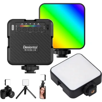 RGB LED FOTOGRAFICKÁ LAMPA PRO KAMERU A VIDEO, CRI 95+, 3000-6500K