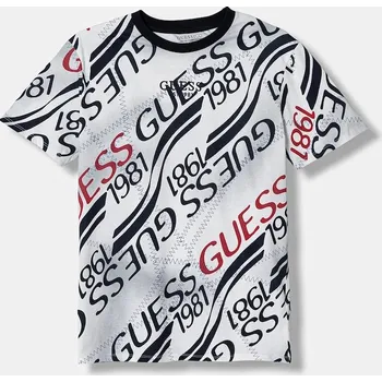 Dětská móda Dětské bavlněné tričko Guess L6RI04.K8HM4.PPY2 námořnická modř 59X, vel. 147-157