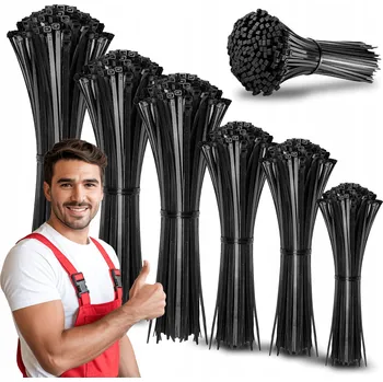 Stahovací páska STAHOVACÍ PÁSKY SADA VELMI SILNÝCH KABELOVÝCH UPÍNACÍCH PÁSKŮ 700 ks QBA