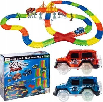 autodráha Svítící autodráha 360 dílů + 2 auta