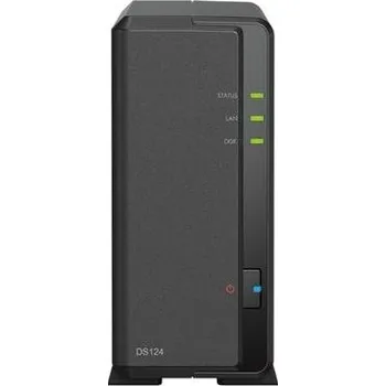 SYNOLOGY DS124 Disc Station (rozbalený) datové úložiště (pro 1x HDD, quad core CPU 1.7GHz, 1GB DDR4 RAM, 1x GLAN, 2x USB 3.0, NAS), DS124_RMA