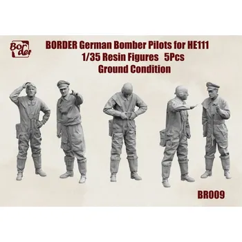 Plastikový model Border Model 1/35 German Bomber Pilots for He111, Ground Status