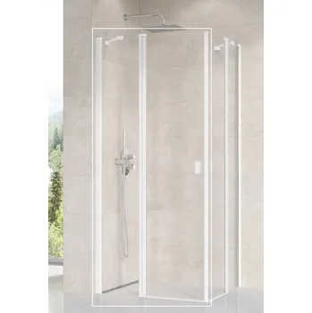 Ravak Chrome Sprchové dveře 120 Transparent bílá matná 1QVG0E00Z1 CRV2-120