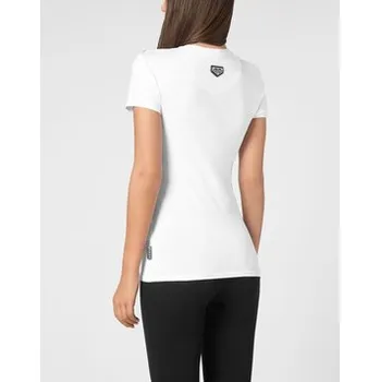 Oblečení a móda PHILIPP PLEIN T-Shirt 9507 Bílá Skin Tight Fit M
