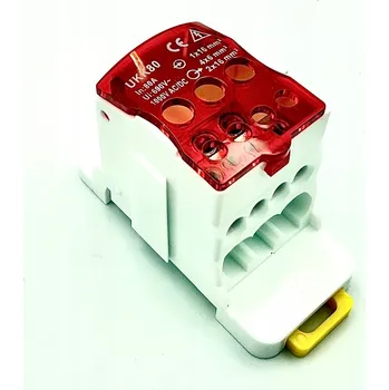 Rozvaděč Rozdělovací blok svorkovnice propojovací můstek konektor DIN lišta TH 35 UKK 80A