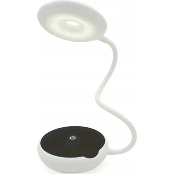 Lampička BÍLÁ - ČERNÁ stolní lampička noční školní LED 3.5W USB