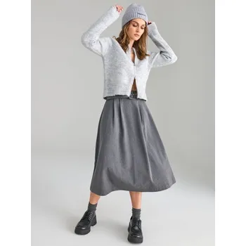 Dámská móda Sinsay - Midi sukně - šedá - 7218F-85M - 7218F-85M-XXS-1
