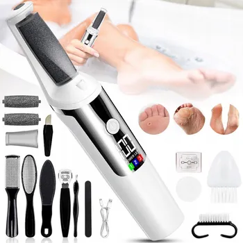 BEZDRÁTOVÝ ELEKTRICKÝ PILNÍK NA NOHY ROTAČNÍ STRUHADLO + VÁLEČKY 10 Ks