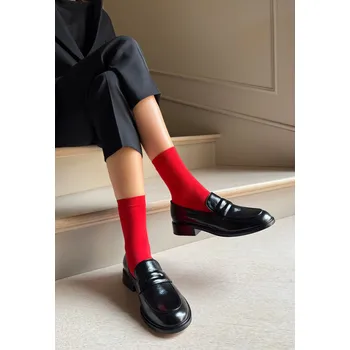 Dámské ponožky Veneziana Katrin 40 • UNI • červená • ponožky 40 DEN