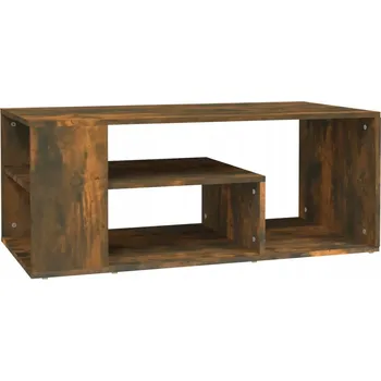 Konferenční stolek Kávový stolek kouřový dub 100 x 50 x 40 cm s úložným prostorem