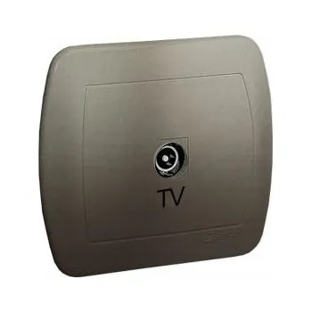 Elektrická zásuvka TV zásuvka jednoduchá AAK3/29 Simon Akord satén