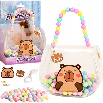 kreativní sada Kreativní sada Kapybara Zdobení kabelky Bižuterie Korálky pro děti