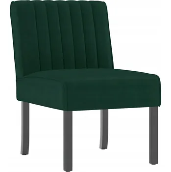 Křeslo Tmavě zelené sametové křeslo, čalouněné, 48 x 64 x 72 cm