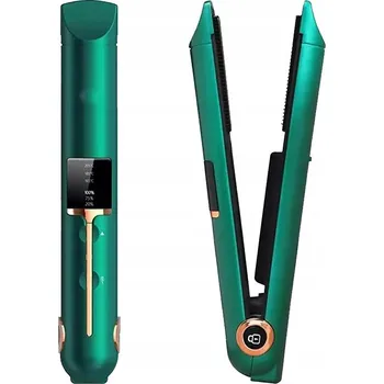 Žehlička na vlasy ŽEHLIČKA NA VLASY NA VLASY KERAMICKÁ LCD 2v1 REGULACE TEPLOTY POWER BANK