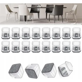 Podložka pod nábytek SILIKONOVÉ OCHRANNÉ NÁVLEKY NA NOHY ŽIDLÍ A NÁBYTKU 27-39 mm, 24 ks