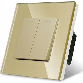 vypínač DVOJITÝ KŘÍŽOVÝ VYPÍNAČ SVĚTLA 2K KLASICKÝ KLÁVESOVÝ