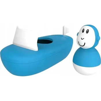 Hračka pro nejmenší LOĎKA DO KOUPELE S OPICÍ - HRAČKA DO VANY