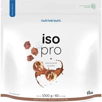 Nápoj pro sportovce Nutriversum ISO PRO - PURE 1000 g Příchuť: čokoláda