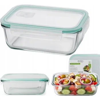 Svačinový box Skleněná Jídelní Box LUNCH BOX na Jídlo do Školy Práce Svačinový Box