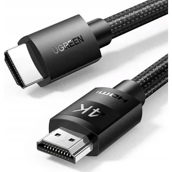 Video kabel HDMI KABEL UGREEN 4K 5M ČERNÝ - POZLACENÉ KONEKTORY, ETHERNET, 3D, ARC