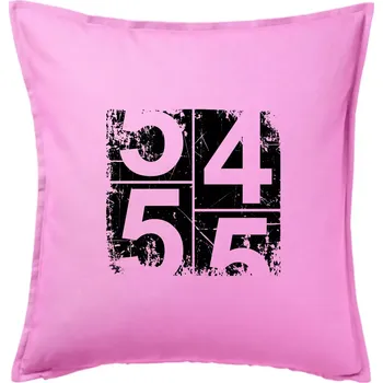 Polštář Tachometr 55 - Polštář 50x50 - 50x50 - Pouze potah ( Růžová )