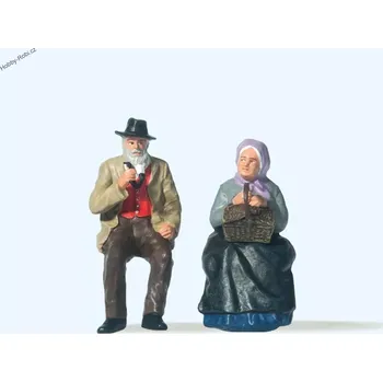 Modelová železnice Postavičky Staříci G - Preiser 45045 (Zahradní železnice)