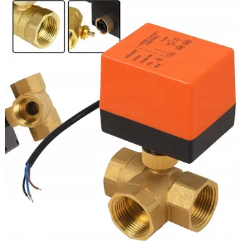 Ventil KULOVÝ ELEKTROMAGNETICKÝ VENTIL S POHONEM AC 220V, 3-cestný