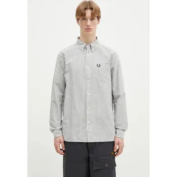 Pánská košile Bavlněná košile Fred Perry, XXL, námořnická modř, 59X