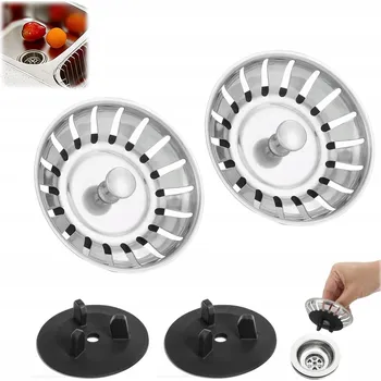 sítko a zátka do dřezu 2x Sítko Zátka Koš na dřez TEKA IKEA FRANKE