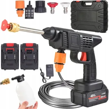 Vysokotlaký čistič Akumulátorová tlaková myčka 21V s příslušenstvím pro auto a zahradu