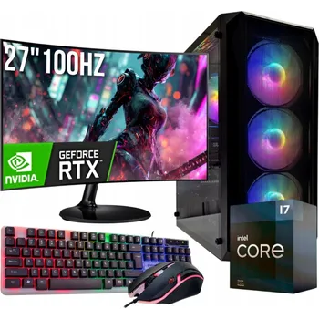Stolní počítač Počítačová sestava Adronix i7 32 GB RTX 3060 SSD 1 TB + monitor 27"