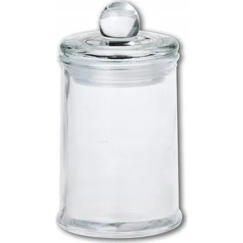 Dóza na potraviny SKLENĚNÁ NÁDOBA NA KOŘENÍ S VÍČKEM ORGANIZÉR 140ML