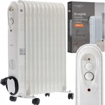 Přímotop OLEJOVÝ RADIÁTOR ELEKTRICKÝ S TERMOSTATEM 11 ŽEBER 2500W TERMOSTAT 3 VÝKONY