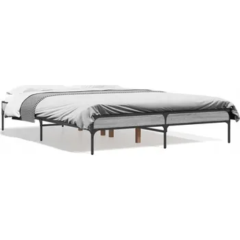 Postel Rám postele šedý dub sonoma 193 x 138 x 30 cm