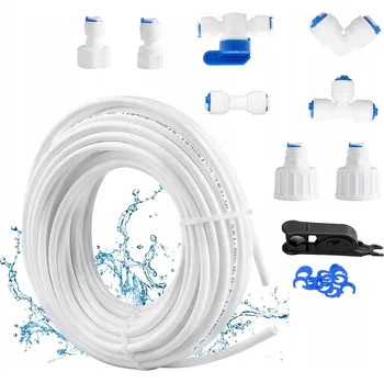 Zahradní hadice SADA 20M HADICE PRO LEDNICI 1/4'' + FILTRY VODY PRO SYSTÉM REVERZNÍ OSMÓZY