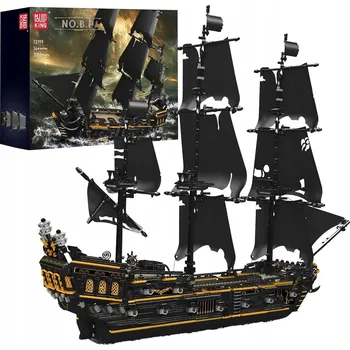 ostatní stavebnice Stavebnice Mould King 13199 Černá Perla Pirátská Loď, 3180 dílků
