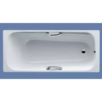 Vana vana Kaldewei Dynastar 170/75 model 394 s otvory pro madla, smaltovaná ocel, bílá