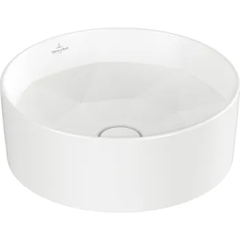 Umyvadlo Villeroy & Boch Octagon umyvadlo 42x42 cm kulatý na pult bílá 5A5640RW