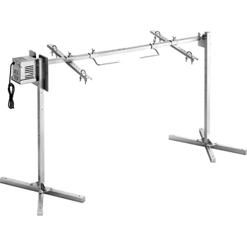 Vevor Elektrický otočný gril AC220-240V, 8 poloh, 60 kg, 38W, nerez