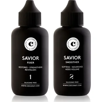 Kosmetická sada Cocunat Savior Fixer posilující a obnovující kondicionér 100 ml + Smoother hydratační kondicionér pro lesk a hebkost vlasů 100 ml kosmetická sada