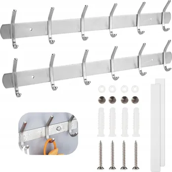 Věšák Věšák na oblečení | Držák na ručníky | Nástěnný věšák na oblečení 2 kusy