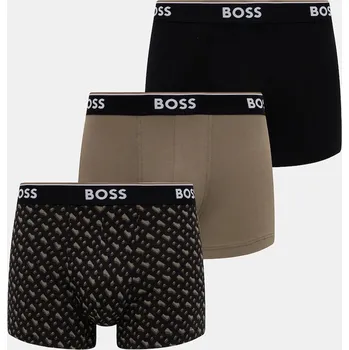Boxerky Boxerky BOSS Trunk 3P Power Desig 3-pack 50554443 černá 99C, vel. XXL
