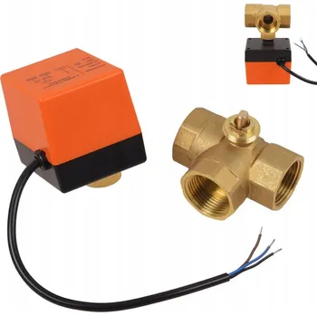 Ventil Elektromagnetický trojcestný ventil s přepínacím servopohonem G1 palec DN25