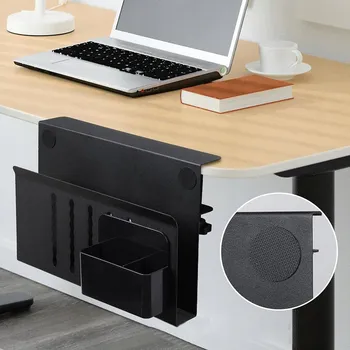 Úložný box Úložný prostor na stůl, Zásuvka pod stůl, Ocelový závěsný organizér