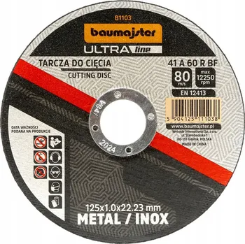 Řezný kotouč Řezný kotouč na kov Baumajster 22,2 x 125 mm