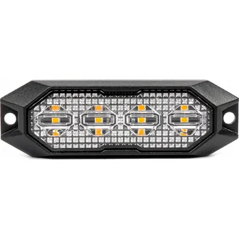 Autoelektronika Výstražné LED světlo ploché 4x3W LED R65 R10 12V 24V AMIO-03929