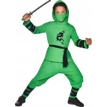 Karnevalový kostým Dětský Kostým Ninjago bojovník zelený 12-14 let 152-164 cm